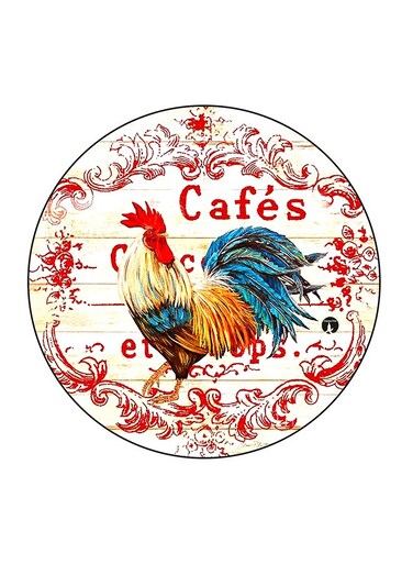 The Chicken Printed Fridge Magnet Multicolour 5.5 x 5.5cm