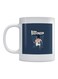 Bathman Printed Ceramic Mug White/Blue/Beige