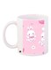 Teddy Bear Printed Coffee Mug White/Pink/Purple 11ounce