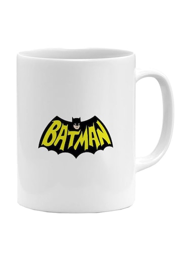 Batman Printed Ceramic Mug White