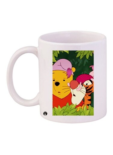 Winnie The Pooh Printed Coffee Mug White/Yellow/Green