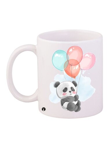 Panda Printed Coffee Mug White/Black/Pink