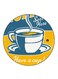 Coffee Printed Fridge Magnet Multicolour