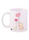 Animal Printed Mug Pink Orange White 11 ounce