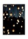 LED Bulb Themed Printed Plate Black/Blue/Yellow 20x15cm