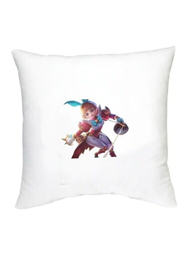 Mobile Legends Character Printed Cushion White/Blue/Pink 16x16inch