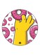 Simpsons Printed Fridge Magnet Yellow/k/White