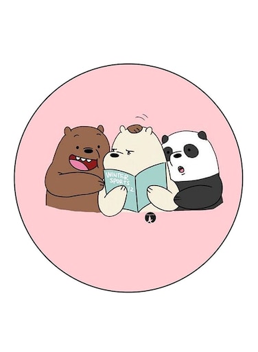 We Bare Bears Printed Fridge Magnet Multicolour