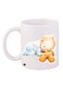 Baby Printed Ceramic Coffee Mug White/Blue/Yellow 11ounce