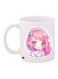 Printed Coffee Mug White/Pink/Beige