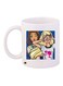 Cartoon Girl Printed Coffee Mug White/Beige/Brown