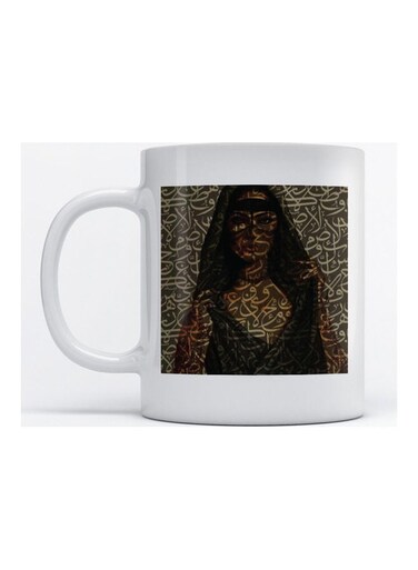 Mug Arab Woman for Coffee and Tea White