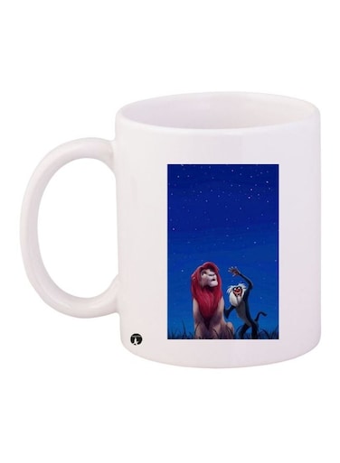 Simba Printed Coffee Mug White/Blue/Red