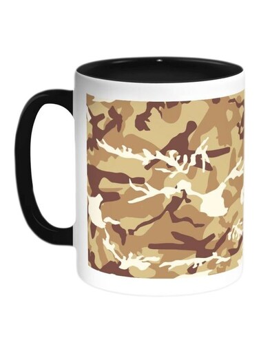 Army Clothing Printed Coffee Mug Black/Brown/White