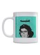 Arabic Quote Printed Mug White/Teal/Black 350ml