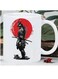 Ceramic Samurai Warrior Coffee Mug - Insulated Reusable Handcrafted Cup, Traditional Japanese Design - Ideal Multipurpose Gift for Men &amp; Women