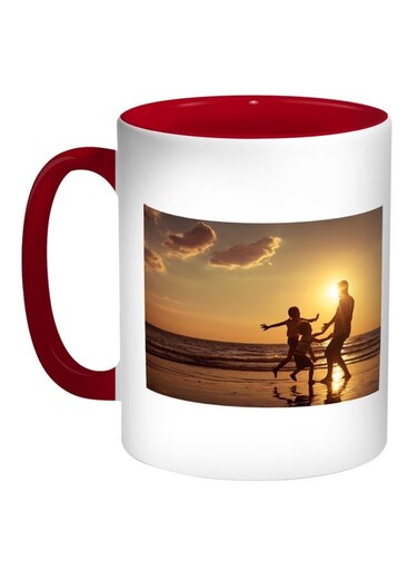 Share Kids' Fun Times Printed Coffee Mug Red/White/Beige 11ounce
