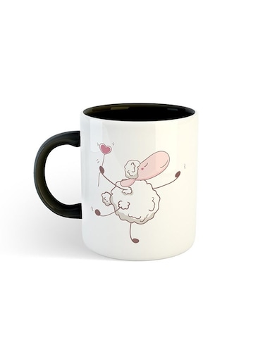 Eid Al-Adha Sheep Printed Mug White/Black