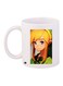 Cartoon Printed Coffee Mug White/Yellow/Green 11ounce