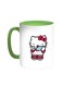 Hello Kitty Printed Coffee Mug Green/White 11ounce
