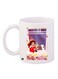 Cartoon Girl Printed Coffee Mug White/Purple/Red 11ounce