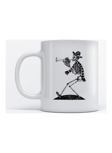 Mug Skeleton for Coffee and Tea White