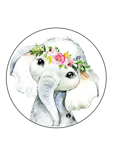 An Elephant Printed Fridge Magnet Multicolour