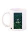 English Phrases Printed Coffee Mug White/Green