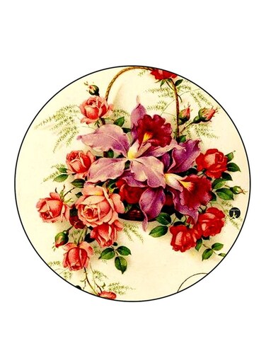 Flowers Printed Fridge Magnet Multicolour