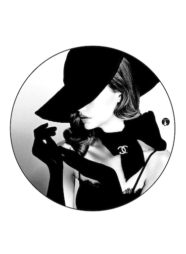 A Woman Printed Fridge Magnet Multicolour