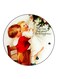 Vintage Art Printed Fridge Magnet Multicolour