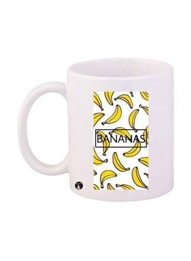 Banana Printed Mug White/Yellow/Black 11 onuse