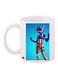 Cartoon Printed Coffee Mug White/Blue/Red 11ounce