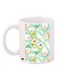 Cartoon Printed Coffee Mug White/Green/Red 11ounce