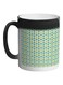 Colorful Cell Decoration Printed Colour Changing Coffee Mug Black 325ml