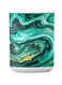 Premium Printed Ceramic Coffee Mug White/Green 350ml