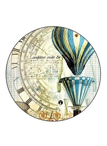 Balloon Printed Fridge Magnet Round Multicolour