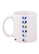 Cartoon Printed Coffee Mug White/Blue/Black 11ounce