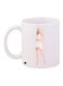 Cartoon Girl Printed Coffee Mug White/Beige/Yellow 11ounce