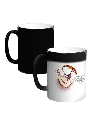 Happy Mothers Day Printed Magic Coffee Mug White/Brown/Black 12ounce