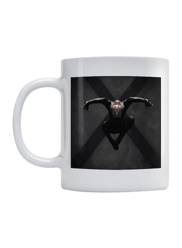 Spider Man Printed Mug White/Black