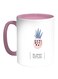 Be Sweet Stand Tall Wear Crown Printed Coffee Mug White/Pink 11ounce