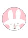 Bunny Printed Fridge Magnet k/White