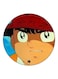 Anime Captain Majid Theme Printed Fridge Magnet Brown/Red/Blue