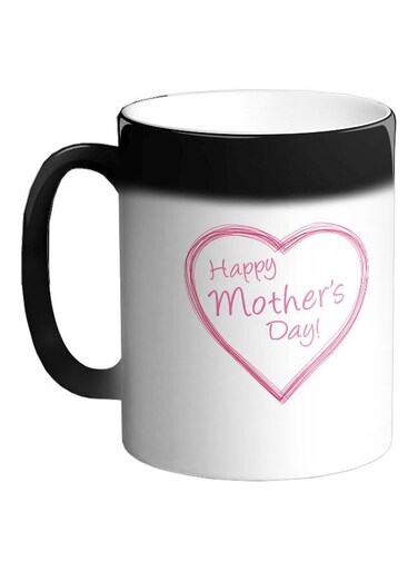 Happy Mothers Day Colour Changing Coffee Mug Black 325ml