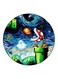 Cartoon Printed Fridge Magnet Multicolour 5.5cm