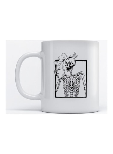 Mug Skeleton for Coffee and Tea White