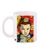 Cartoon Printed Coffee Mug White/Yellow/Blue 11ounce