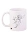 Anime Printed Coffee Mug White/Black
