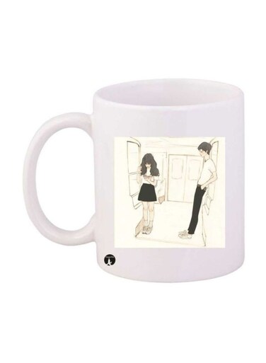 Printed Mug White/Grey/Black Standard Size